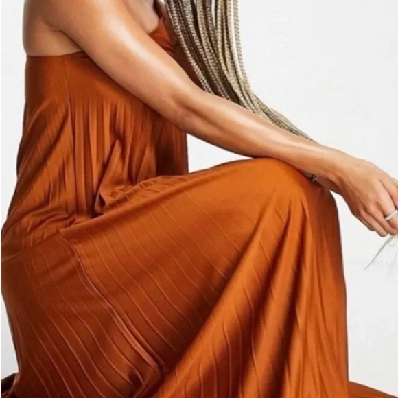 ASOS | Dresses | Asos Rust Orange Maxi Dress | Poshmark